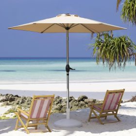 7.5FT Patio Umbrella, Outdoor Table Umbrella with Push Button Tilt and Crank