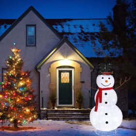 60*60*120cm 30.00V 3.60W Snowman Snow Fleece Garden Snowman Decoration White