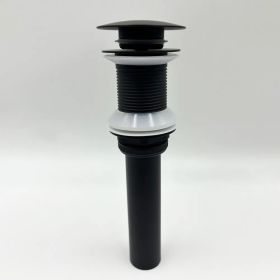 Bathroom Sink Drain Without Overflow, Vessel Sink Lavatory Vanity Pop-Up Drain Stopper, 304 Stainless Steel (Option: Defaulttitle)
